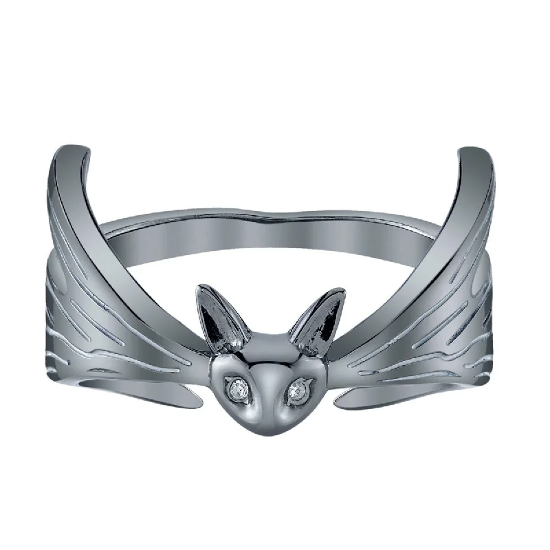 Disney X RockLove THE NIGHTMARE BEFORE CHRISTMAS Bat Bow Tie Ring