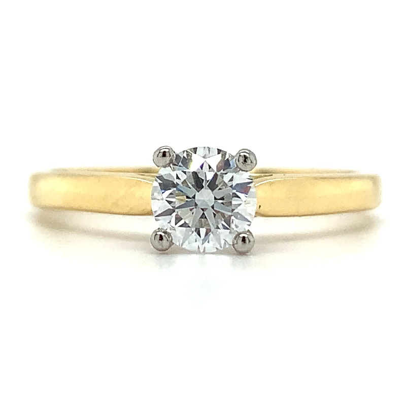 Julianna - 18ct Yellow Gold 0.51ct Laboratory Grown Round Brilliant Solitaire Engagement Ring