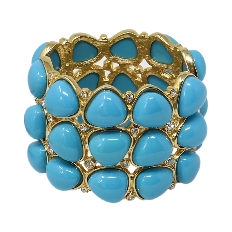 3 Row Turquoise Rounded Bracelet