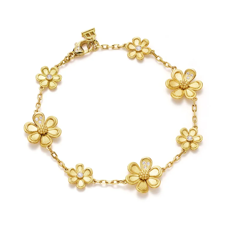 18K Golden Flower Bracelet