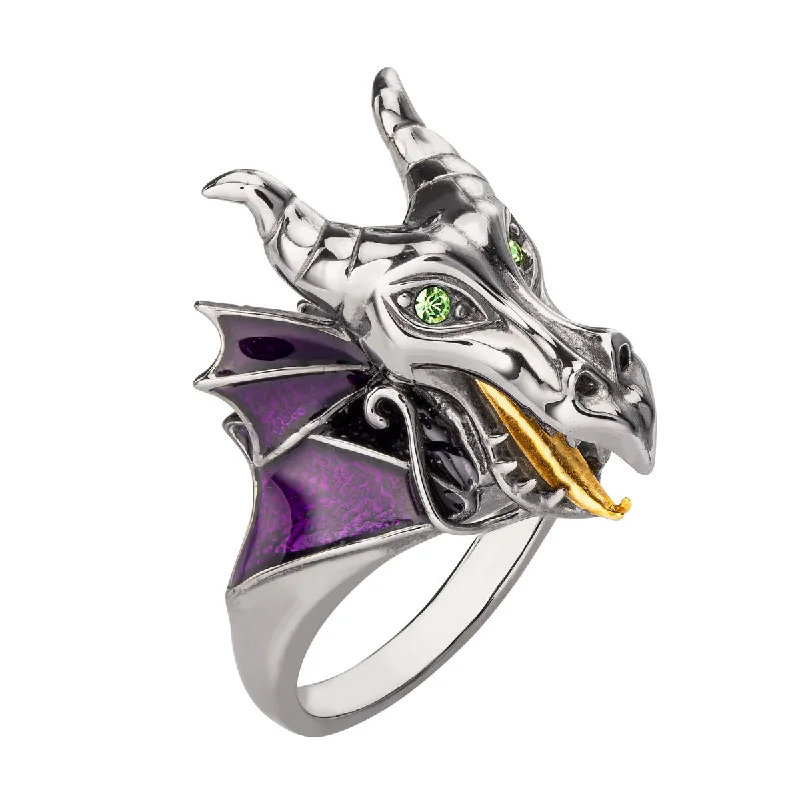 Disney X RockLove SLEEPING BEAUTY Maleficent Dragon Ring