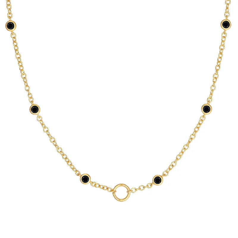 Molecule Necklace - Black