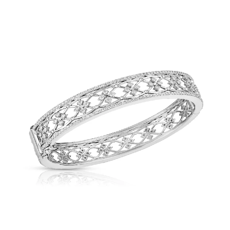 Scott Mikolay Celebration Diamond Oval Cuff Bracelet