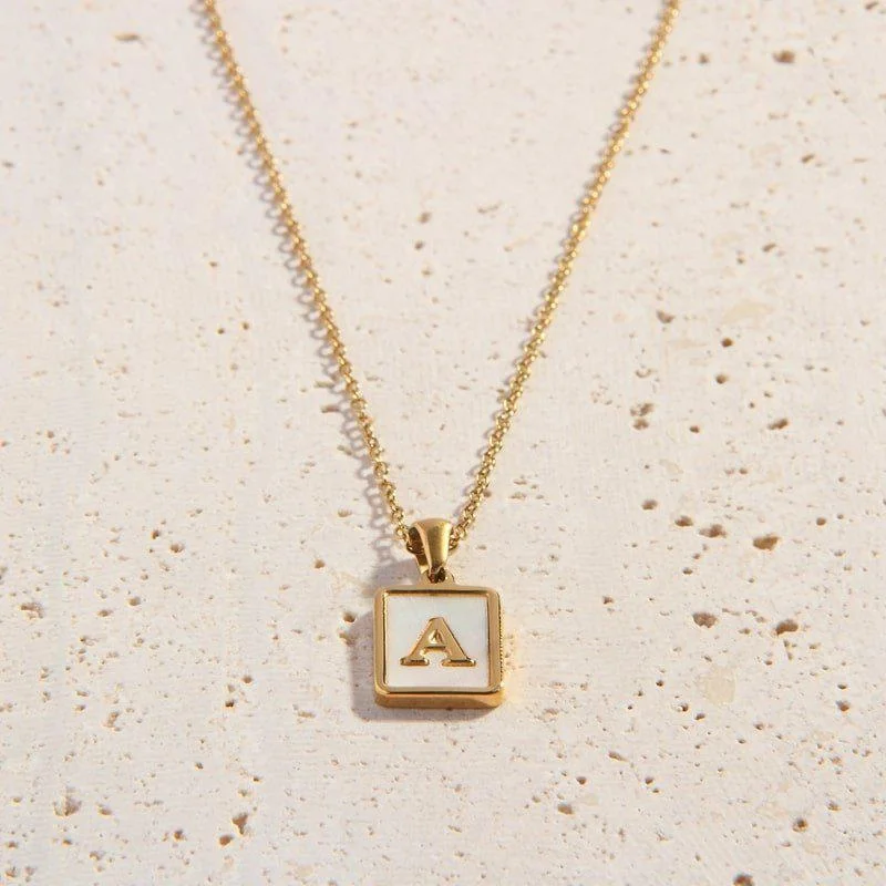 Shell Letter Necklaces