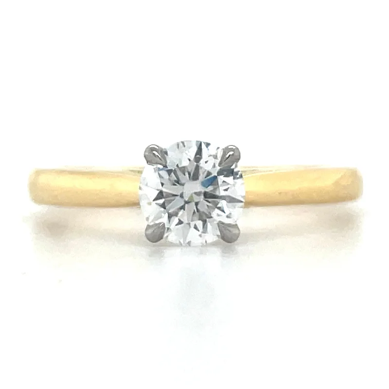 Julianna - 18ct Yellow Gold Laboratory Grown 0.63ct Round Brilliant Solitaire Engagement Ring