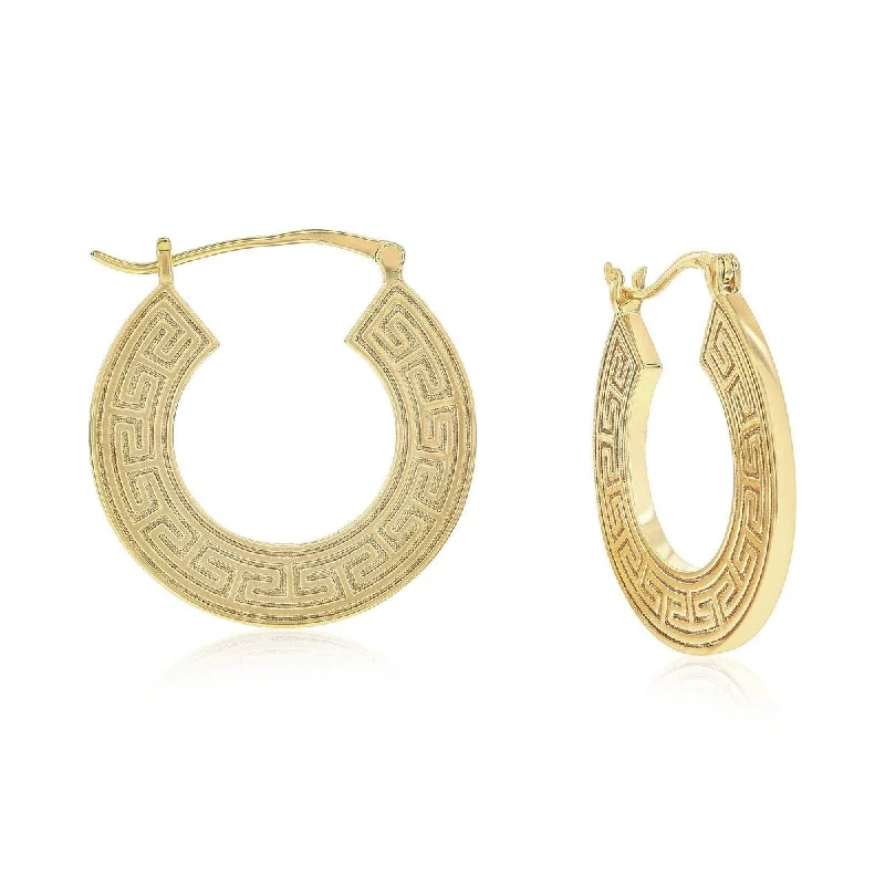 Donatello Gian Greek Designed Hoop Earrings