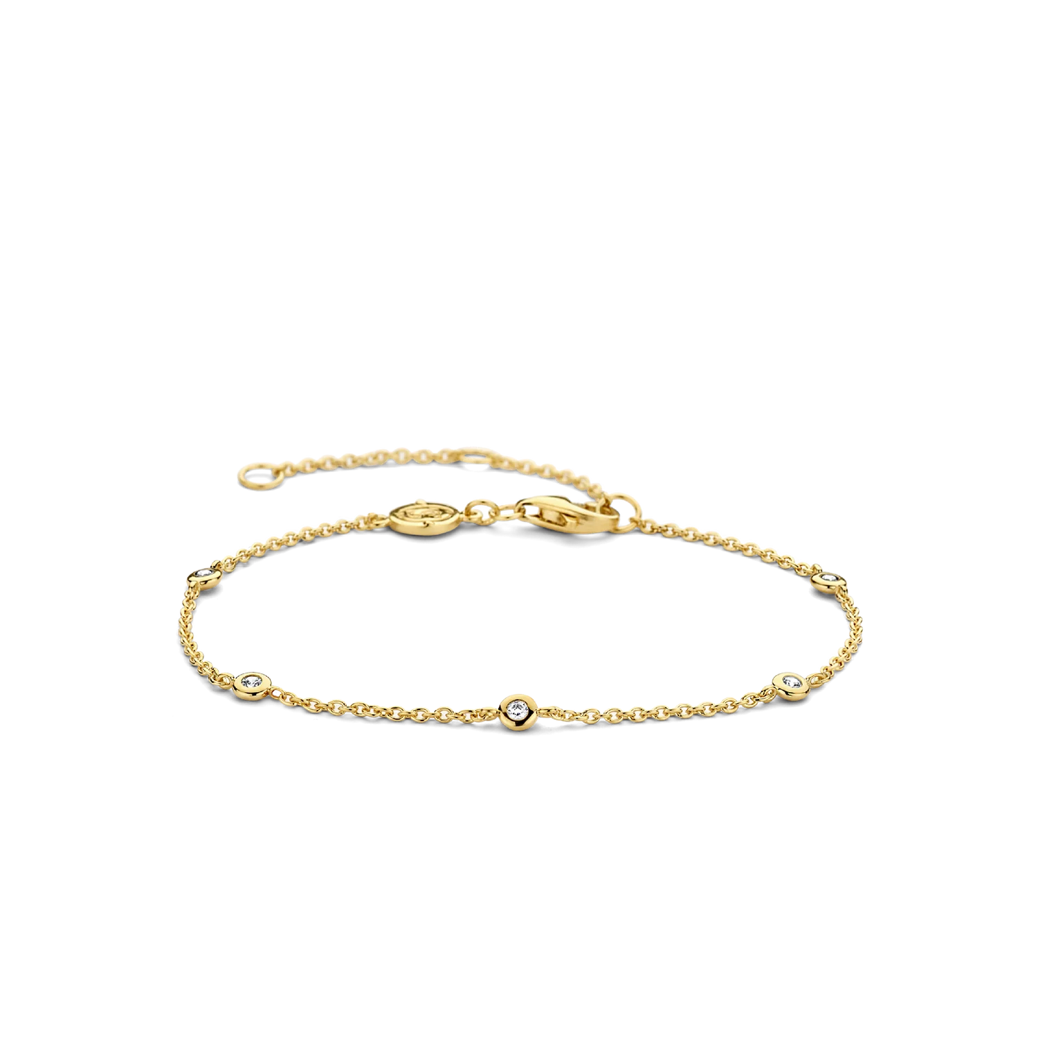 Ti Sento Milano Gold Zirconia By the Yard Bracelet