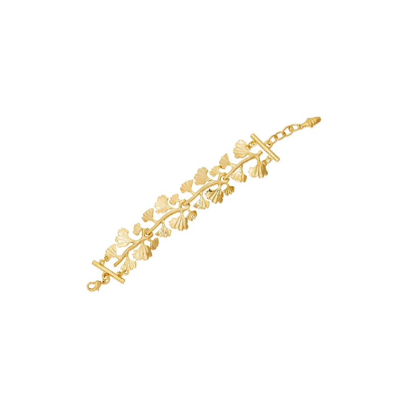 Gold Leaves & Vine Bracelet