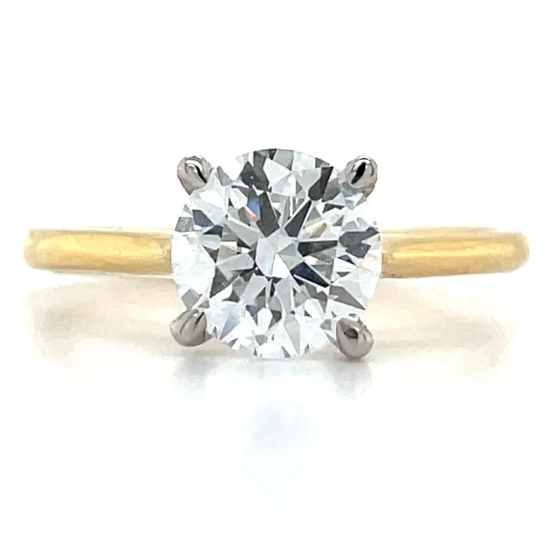 Ava - 18ct Yellow Gold 1.30ct Laboratory Grown Round Diamond Solitaire Engagement Ring