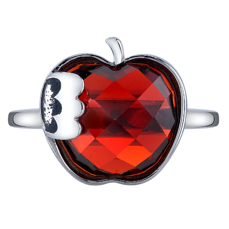 Disney X RockLove SNOW WHITE Crystal Take a Bite Apple Ring