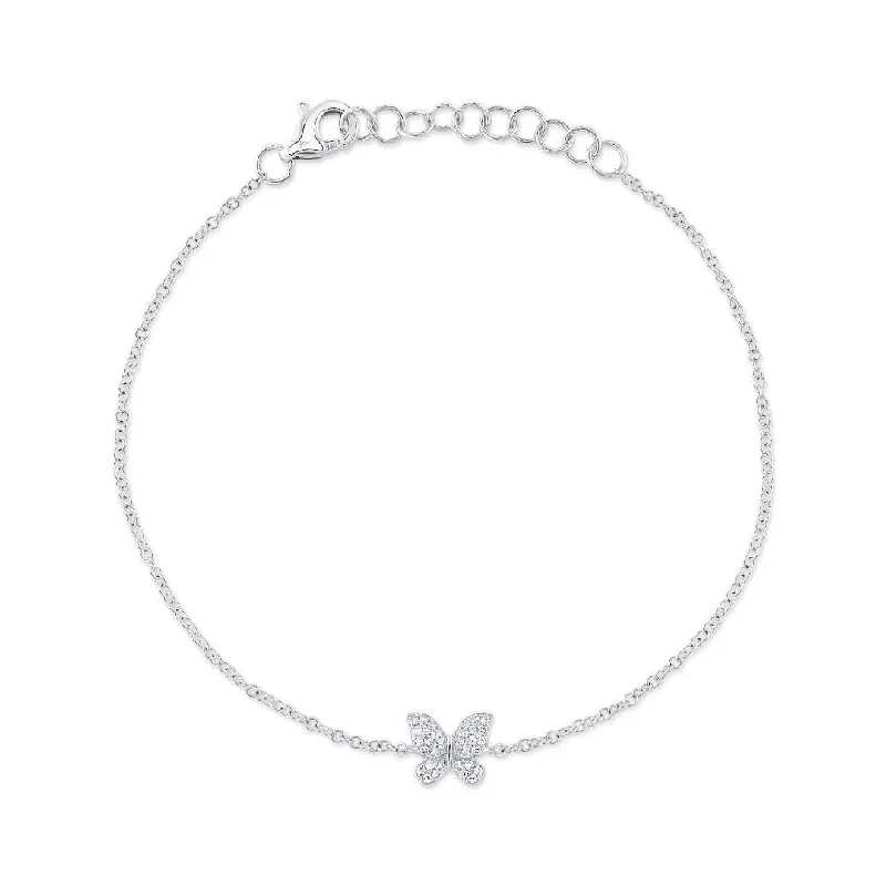 Shy Creation Diamond Butterfly Bracelet