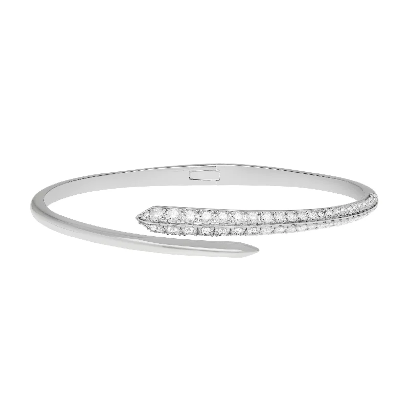 Viv Overlap Half Diamond Half Plain Cuff