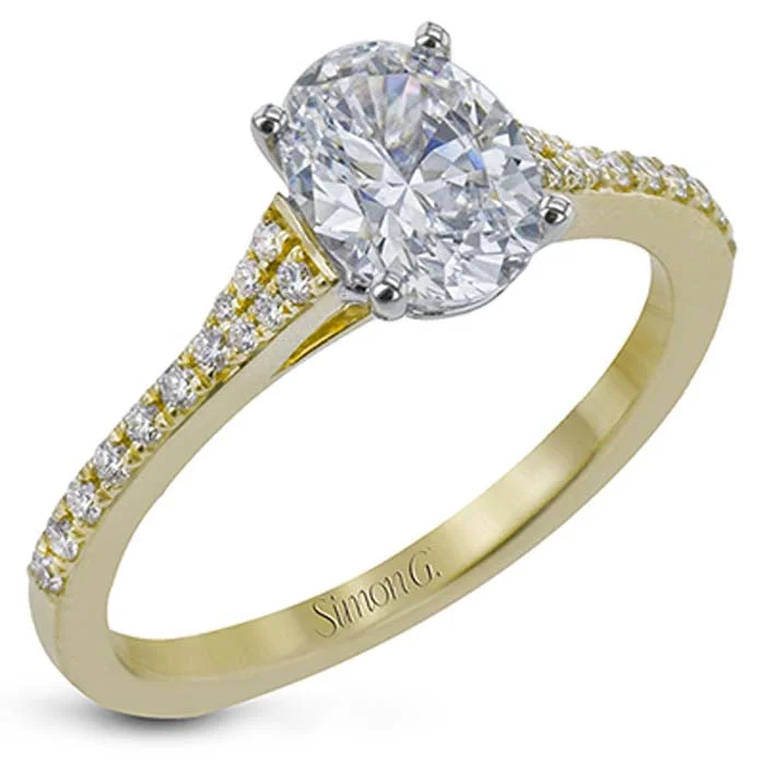 Simon G. Engagement Ring Semi-Mounting in 18K Yellow Gold