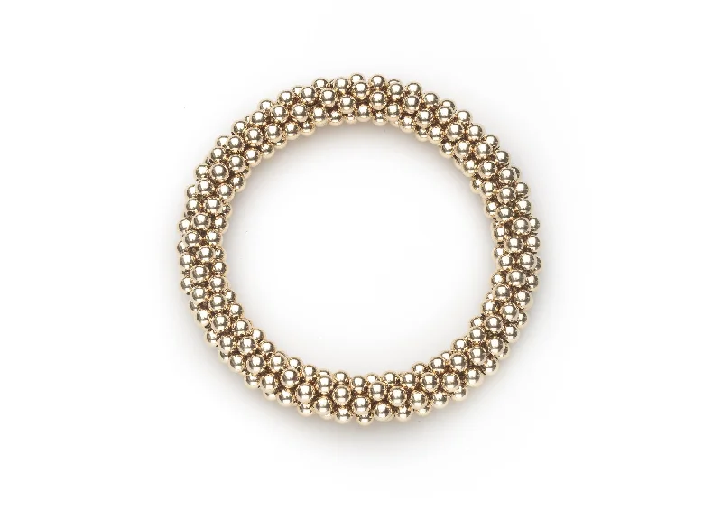 3 and 4mm Cluster Bracelets, Gold (Click to View)