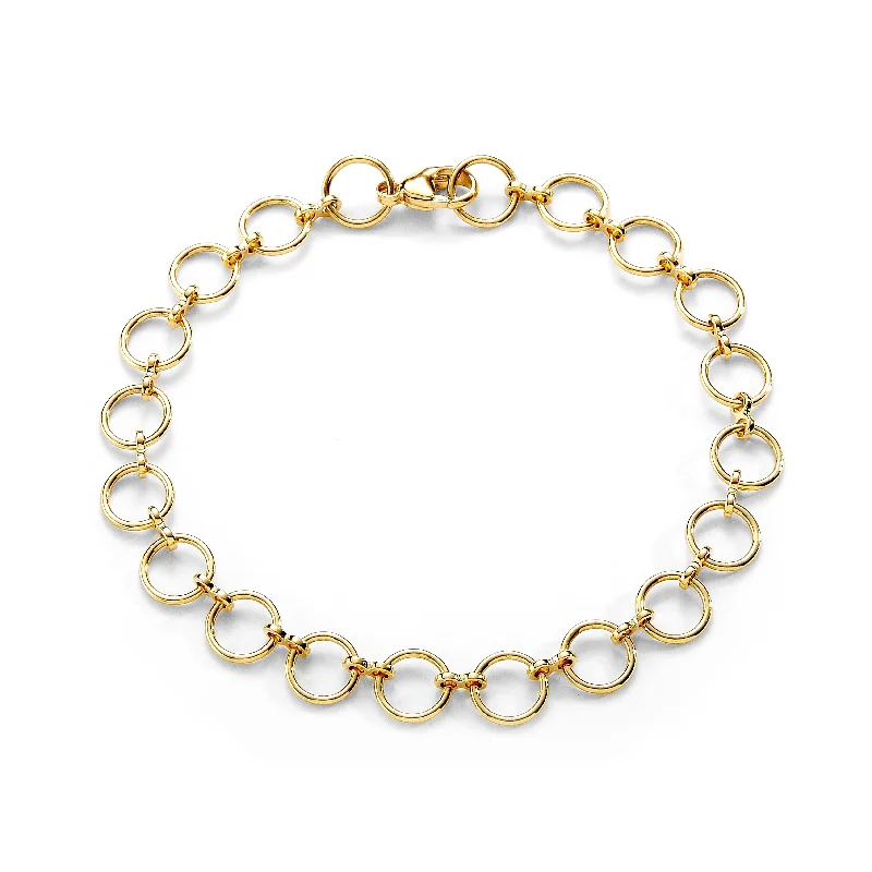 18K Gold Chakra Circle Bracelet