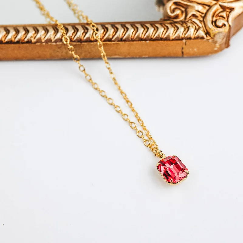 Sorrelli | Emmy Pendant Necklace in Bright Gold Tone First Kiss