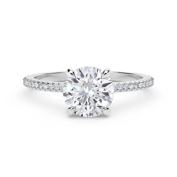 De Beers Forevermark Delicate Icon Engagement Ring in Platinum