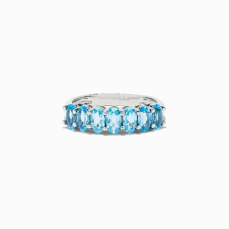 925 Sterling Silver Blue Topaz Ring, 1.95 TCW