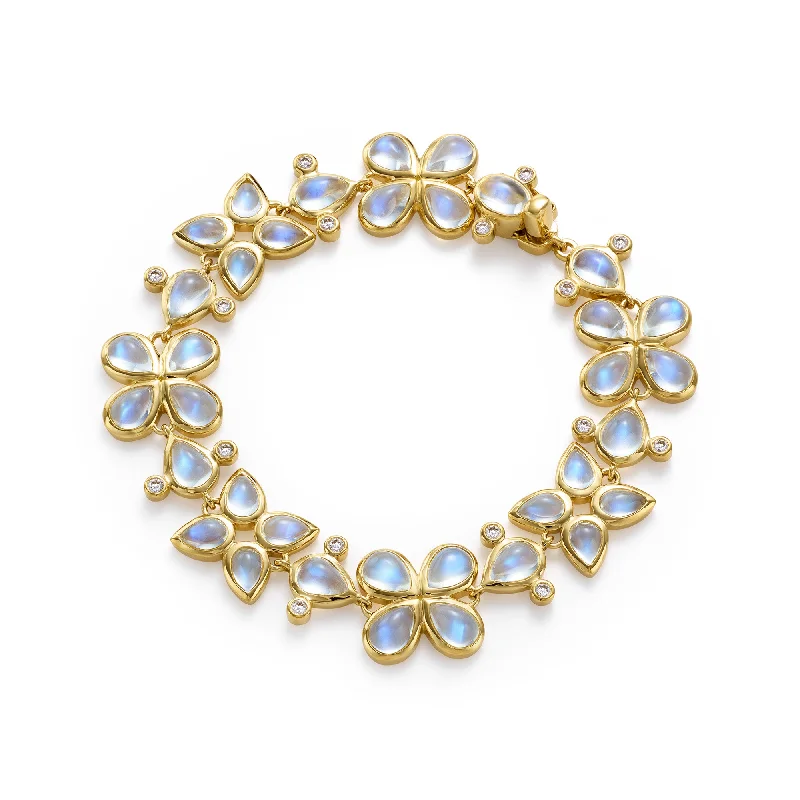 18K Blue Moon Flower Bracelet