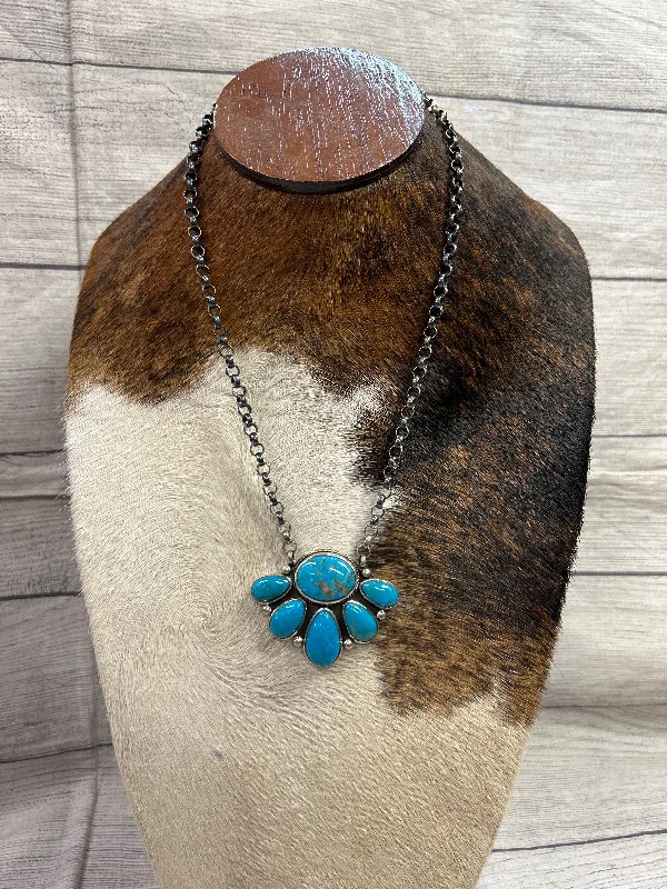 Sasha Bear Blue King Necklace