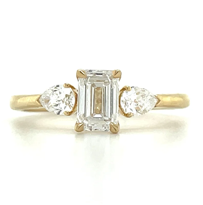 Lillian - 14ct Yellow Gold 1ct Laboratory Grown Three Stone Diamond Engagement Ring