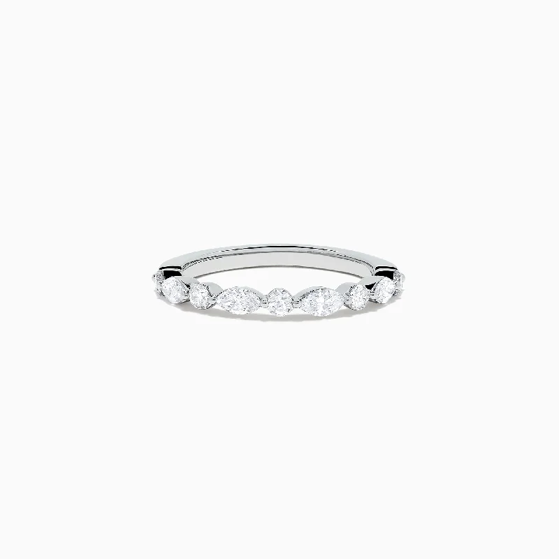 Pave Classica 14K White Gold Diamond Band, 0.59 TCW